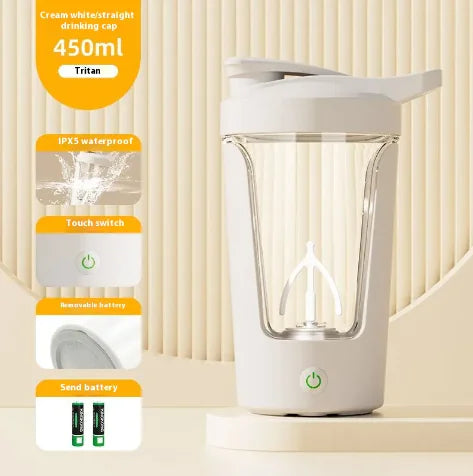 Electric Protein Shaker Bottle - USB Rechargeable Mixer Cup