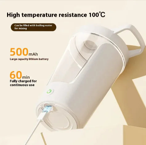 Electric Protein Shaker Bottle - USB Rechargeable Mixer Cup